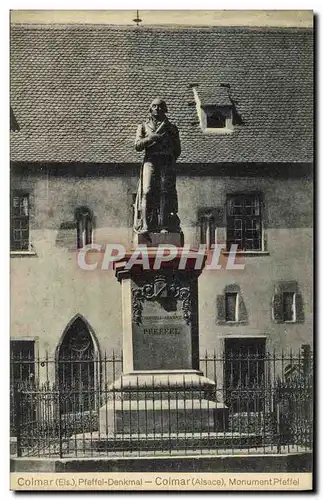 Ansichtskarte AK Colmar Monument Pfeffel