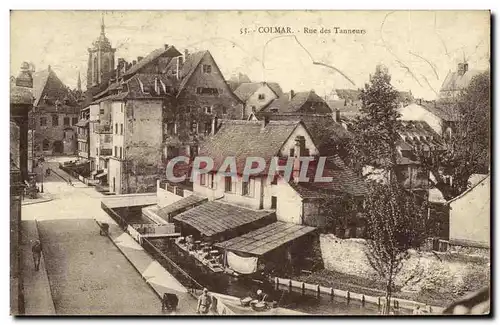 Ansichtskarte AK Colmar Rue des Tanneurs