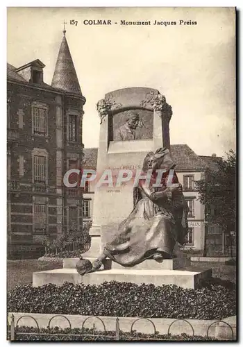 Cartes postales Colmar Monument Jacques Preiss
