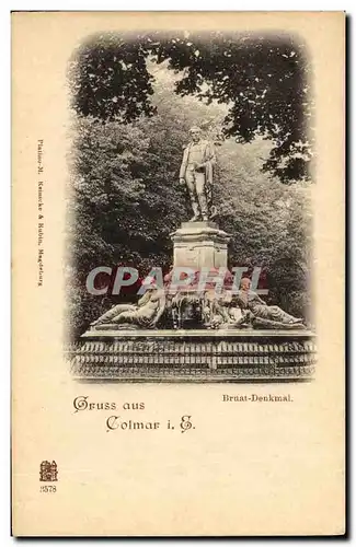 Cartes postales Colmar Gruss Bruat Denkmal