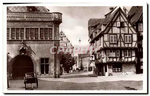 Cartes postales Colmar Le Vieux La grand rue avec l ancienne douane