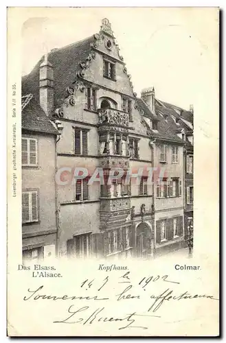 Cartes postales Colmar Das Elsass L Alsace Kopfhaus