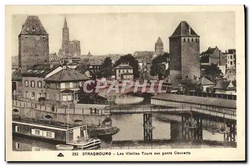 Cartes postales Strasbourg Les Vieilles Tours aux Ponts Couverts