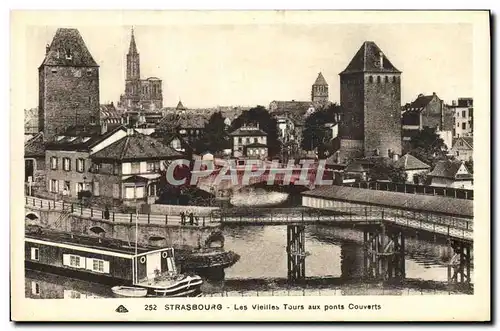 Cartes postales Strasbourg Les Vieilles Tours Aux Ponts couverts