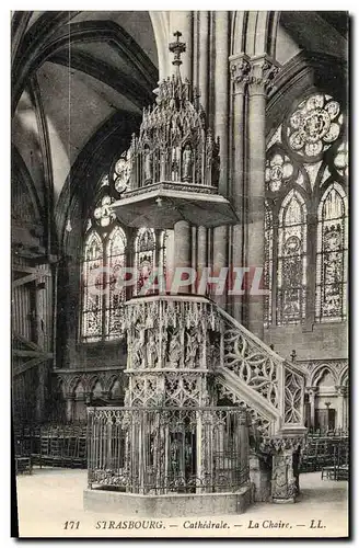 Ansichtskarte AK Strasbourg Cathedrale La Chaire