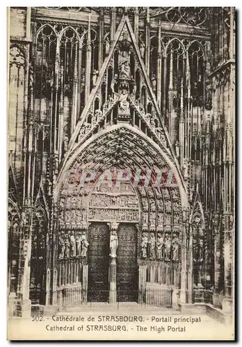 Cartes postales Strasbourg La Cathedrale Portail Principal