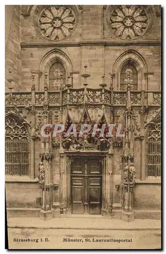 Cartes postales Strasbourg Munster St Laurentiusportal