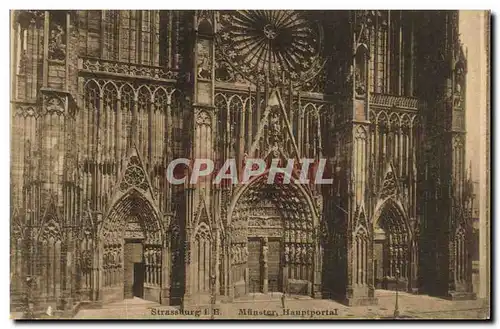 Cartes postales Strasbourg Munster Hauptportal