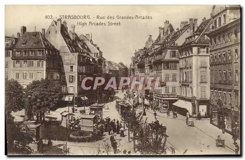 Cartes postales Strasbourg Rue des Grandes Arcades