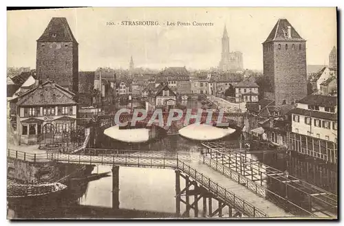 Cartes postales Strassburg Les Ponts Couverts