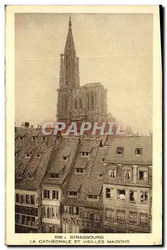 Cartes postales Strassburg La Cathedrale Et Vieilles Maisons