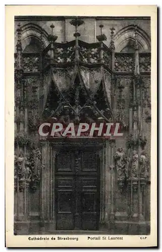 Cartes postales Cathedrale De Strasbourg Portail St Laurent