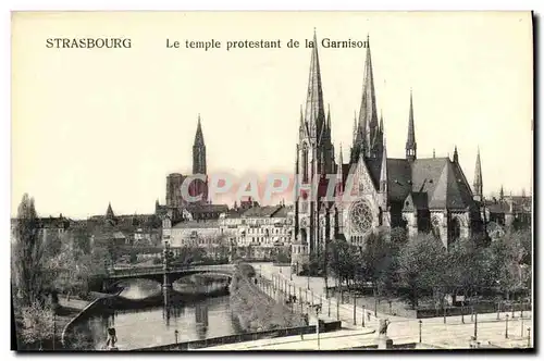 Ansichtskarte AK Strasbourg Le Temple Protestant de la Garnison