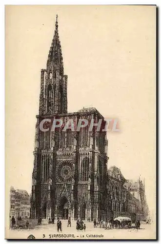 Cartes postales Strasbourg La Cathedrale