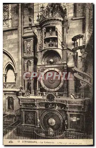 Cartes postales Strasbourg La Cathedrale L horloge astronomique