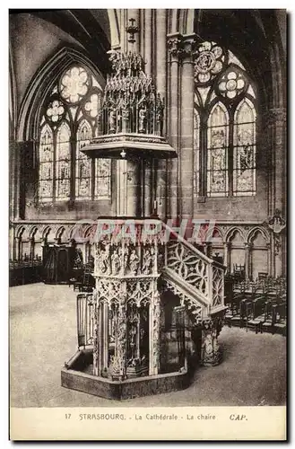 Cartes postales Strasbourg La Cathedrale La Chaire