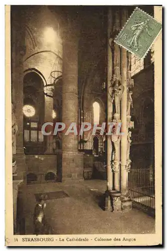 Cartes postales Strasbourg La Cathedrale Colonne des Anges