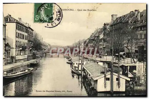 Cartes postales Strasbourg Quai des Bateliers