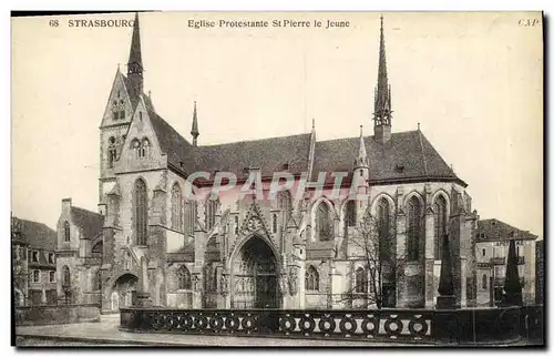 Cartes postales Strasbourg Eglise Protestante St Pierre le Jeune