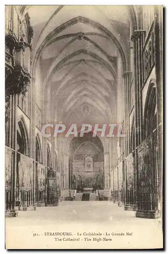 Cartes postales Strasbourg La cathedrale La Grande Nef