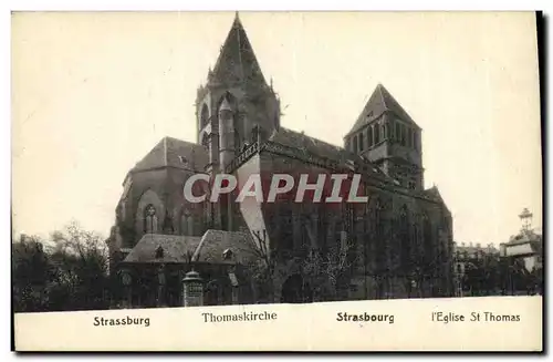 Ansichtskarte AK Strasbourg Thomaskirche l Eglise St Thomas