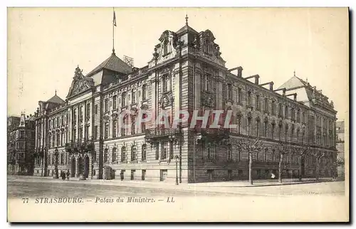 Ansichtskarte AK Strasbourg Palais du Ministere