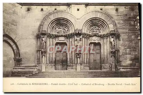 Cartes postales Strasbourg Portail Double Cote Sud