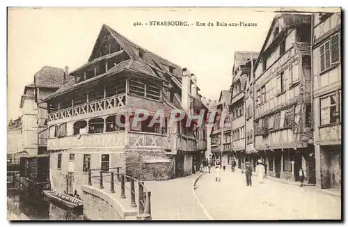 Cartes postales Strasbourg Rue de Bain aux Plantes