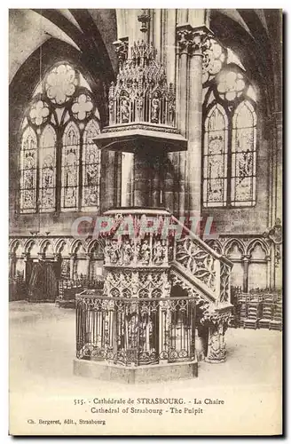 Cartes postales Strasbourg La Chaire Cathedrale