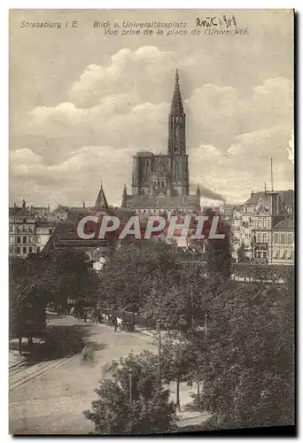 Ansichtskarte AK Strasbourg Vue prise de la place de l universite