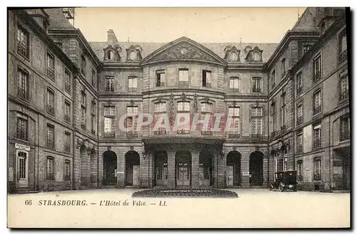 Cartes postales Strasbourg L Hotel de Ville Automobile