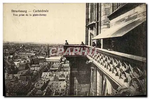 Cartes postales Strasbourg Cathedrale Vue prise de la Plate Forme