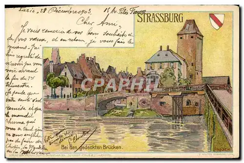 Cartes postales Strasbourg Bei Den Gedeckten Brucken Hoch