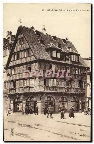 Ansichtskarte AK Strasbourg Maison Alsacienne