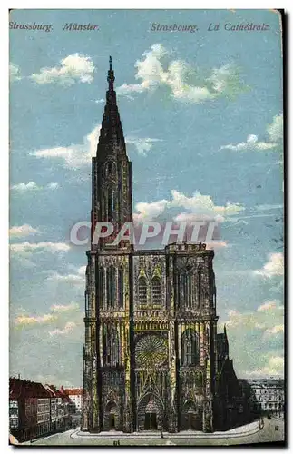 Cartes postales Strasbourg Munster La Cathedrale