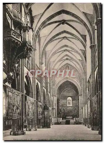 Ansichtskarte AK Strasbourg Interieur de la cathedrale Orgue