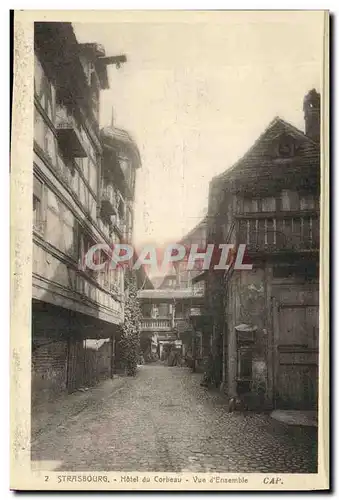 Cartes postales Strasbourg Hotel du Corbeau Vue d Ensemble