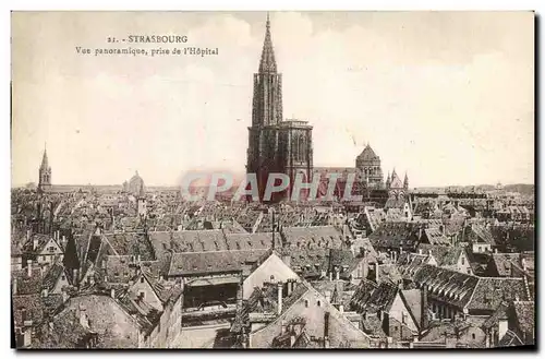 Cartes postales Strasbourg Vue Panoramique prise de l Hopital