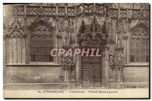 Cartes postales Strasbourg Cathedrale Portail Saint Laurent