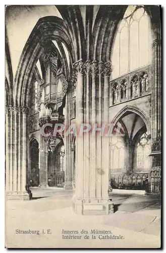 Cartes postales Strasbourg Interieur de la Cathedrale