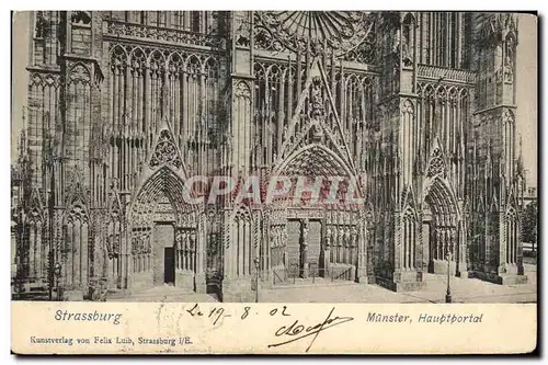 Cartes postales Strasbourg Manster Hauptportal