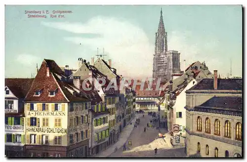 Cartes postales Strasbourg Rue d Or