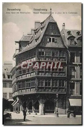 Ansichtskarte AK Strasbourg Maison Kammerzell sur la place de la cathedrale