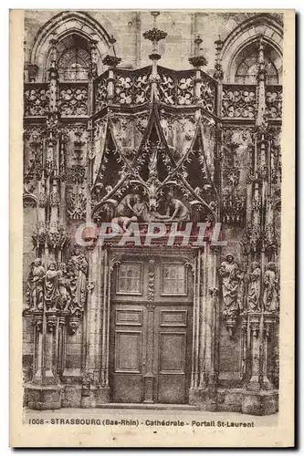 Cartes postales Strasbourg Cathedrale Portail St Laurent