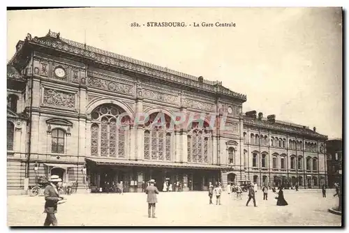 Cartes postales Strasbourg La Gare Centrale