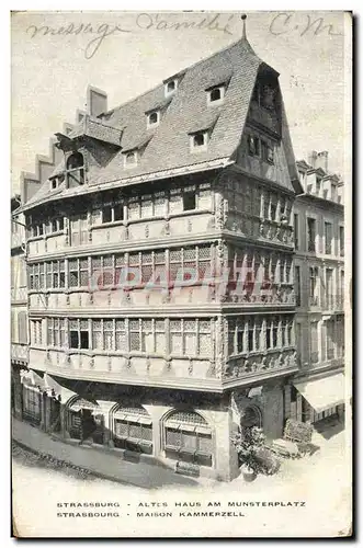 Cartes postales Strasbourg Maison Kammerzelle