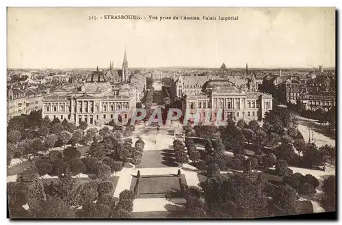 Ansichtskarte AK Strasbourg Vue Prise de l Ancien Palais Imperial