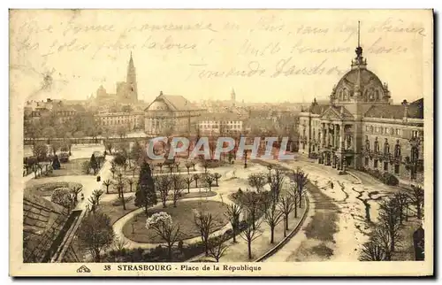 Cartes postales Strasbourg Place de la Republique