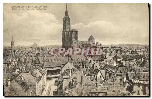 Cartes postales Strasbourg Panorama Pris de l Hopital