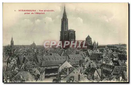 Cartes postales Strasburg Vue Generale prise de l Hopital